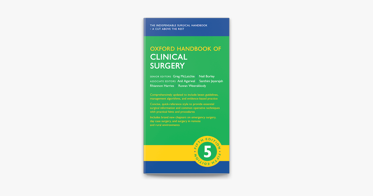 Oxford Handbook of Clinical Surgery on Apple Books