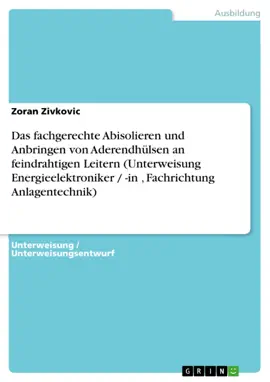 Read: Das fachgerechte Abisolieren und Anbringen Book von Aderendhülsen an feindrahtigen Leitern (Unterweisung Energieelektroniker / -in , Fachrichtung Anlagentechnik)
