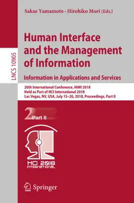 Read: Human Interface and Book the Management of Information. Information in Applications and Services