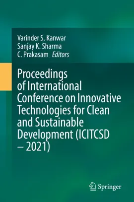 Read: Proceedings of International Conference on Innovative Technologies for Clean Book and Sustainable Development (ICITCSD – 2021)