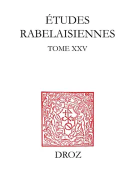 Read: Etudes rabelaisiennes, Book