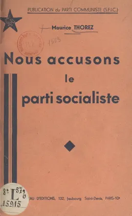 Read: Nous accusons le Parti socialiste Book
