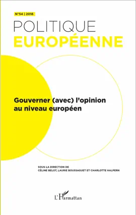 Read: Gouverner (avec) l'opinion au niveau européen Book