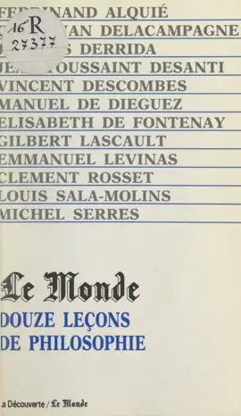 Read: Douze leçons de philosophie Book