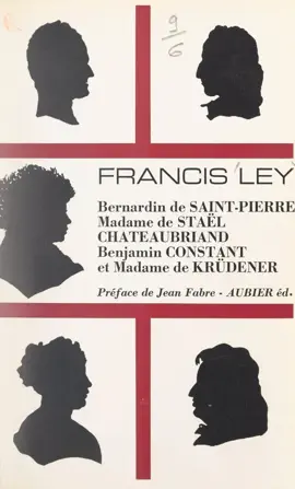 Read: Bernardin de Saint-Pierre, Madame de Staël, Chateaubriand, Benjamin Constant et Book Madame de Krüdener