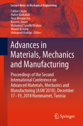 Read: Advances in Materials, Mechanics Book and Manufacturing