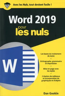 Word 2019 Poche Pour les Nuls