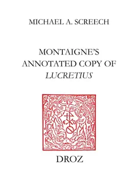 Read: Montaigne’s Annotated Book Copy of Lucretius