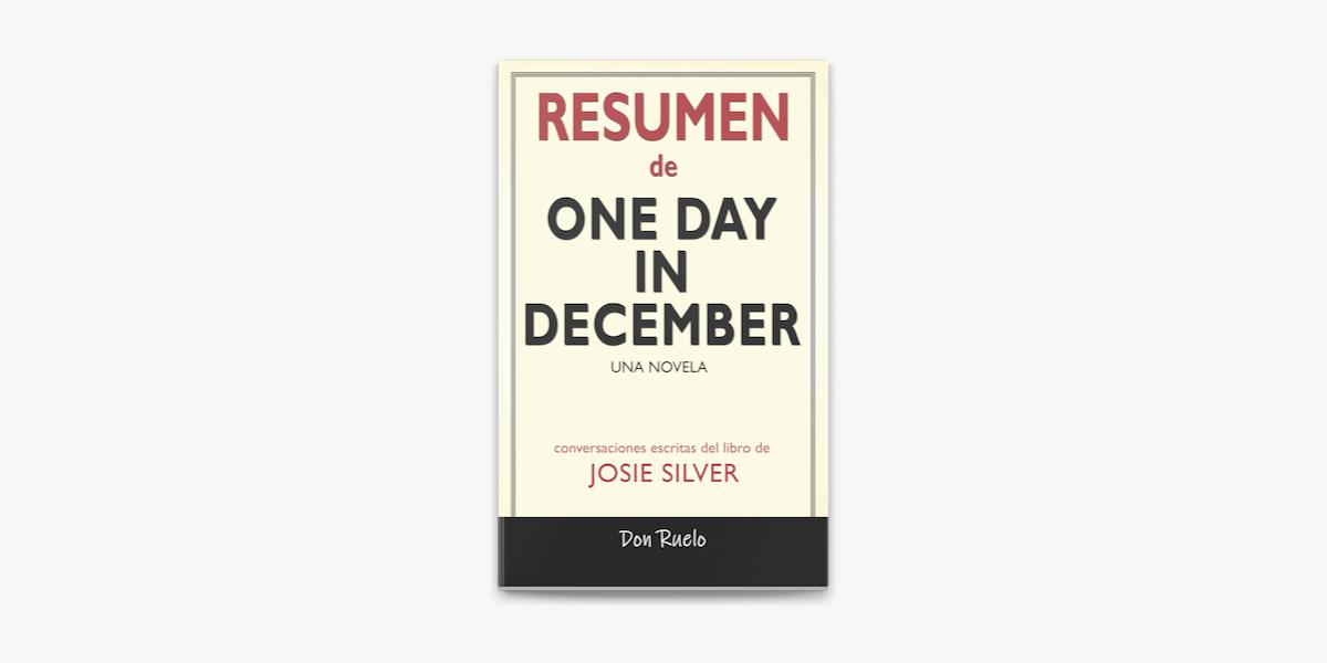 Resumen de One Day in December en Apple Books