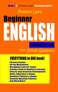 Preston Lee's Beginner English Lesson 21: 40 For Slovak Speakers by Preston Lee