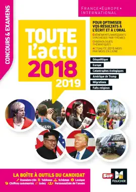 Read: Book Toute l'actu 2018 - Concours & examens - Sujets et chiffres clefs de l'actualité 2019