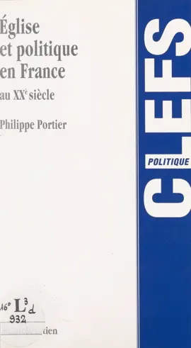 Read: Book Église et politique en France au XXe siècle