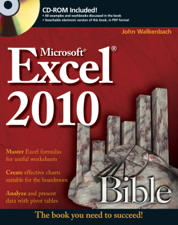 Excel 2010 Bible - John Walkenbach Cover Art