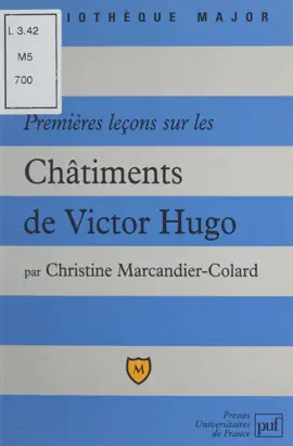 Read: Book Premières leçons sur Les Châtiments, de Victor Hugo