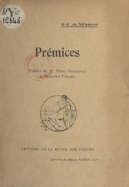 Prémices - Georges-Édouard de Villeneuve