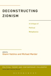Deconstructing Zionism - Gianni Vattimo & Michael Marder
