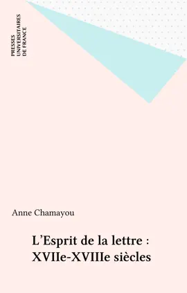Read: L'Esprit Book de la lettre : XVIIe-XVIIIe siècles