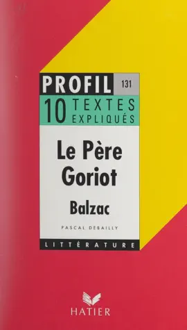 Read: Le Père Goriot, 1835, Balzac Book