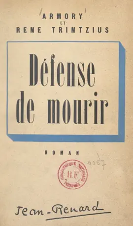 Read: Book Défense de mourir