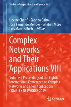 Read: Book Complex Networks and Their Applications VIII
