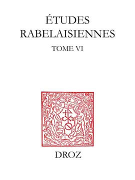 Read: Etudes rabelaisiennes Book