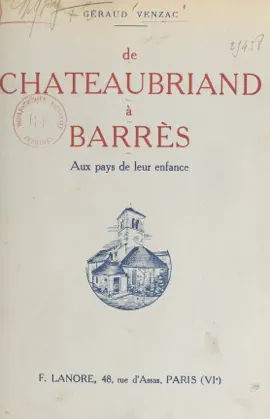 Read: De Chateaubriand Book à Barrès