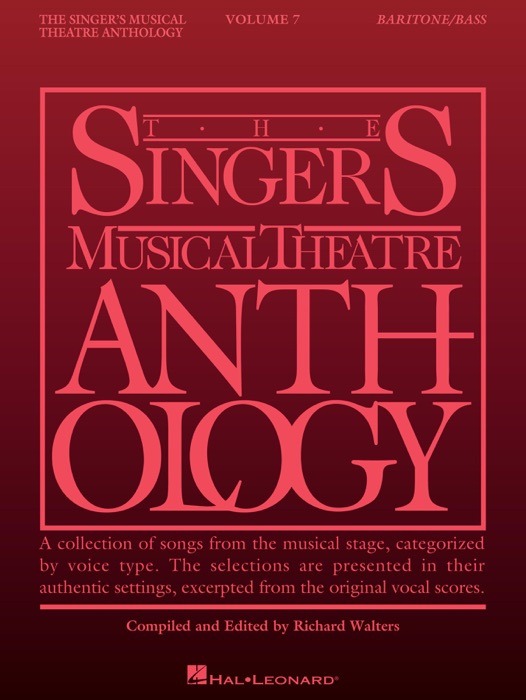 Singer's Musical Theatre Anthology - Volume 7 Baritone/Bass