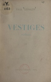 Vestiges - Paul Géraldy