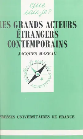 Read: Les grands acteurs étrangers Book contemporains
