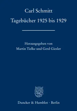 Read: Book Tagebücher 1925 bis 1929.