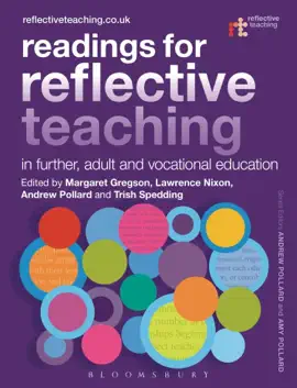 Read: Readings for Reflective Teaching in Further, Adult and Book Vocational Education