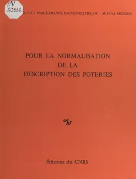 Read: Book Pour la normalisation de la description des poteries