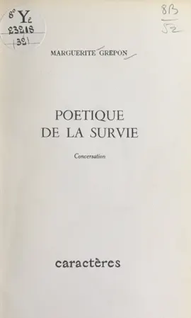 Read: Book Poétique de la survie