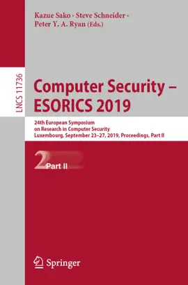 Read: Computer Security – ESORICS Book 2019