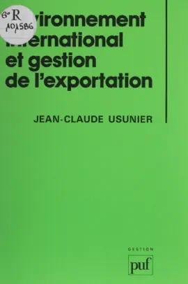 Read: Environnement international et gestion de Book l'exportation