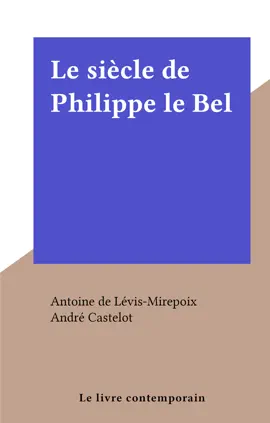 Read: Le siècle Book de Philippe le Bel