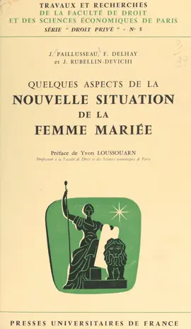 Read: Quelques aspects de la Book nouvelle situation de la femme mariée