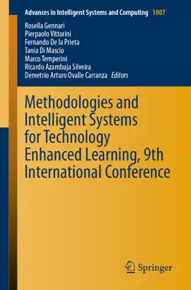 Read: Methodologies and Book Intelligent Systems for Technology Enhanced Learning, 9th International Conference
