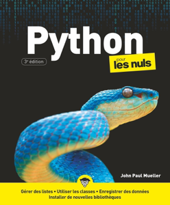 Python Pour les Nuls 3e ed - John Paul Mueller Cover Art
