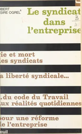 Read: Le syndicat dans l'entreprise Book