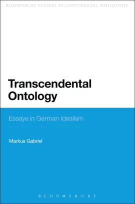 Read: Book Transcendental Ontology
