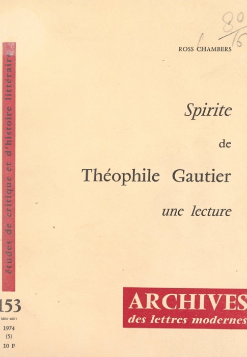 Spirite, de Théophile Gautier