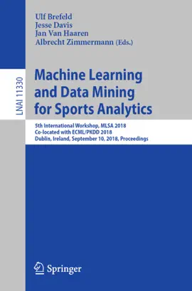 Read: Machine Book Learning and Data Mining for Sports Analytics