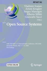 Open Source Systems - Vladimir Ivanov, Artem Kruglov, Sergey Masyagin, Alberto Sillitti & Giancarlo Succi