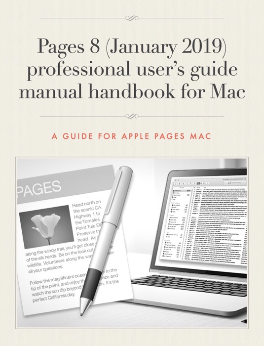 Pages 8 (January 2019) professional user's guide manual handbook for Mac