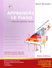 Apprendre le piano méthode débutant adulte (noir&blanc)