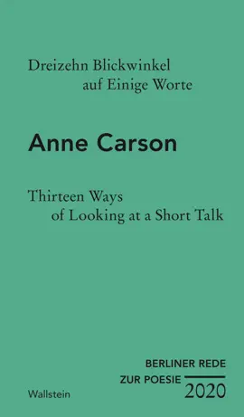 Read: Dreizehn Blickwinkel auf Einige Worte / Thirteen Book Ways of Looking at a Short Talk