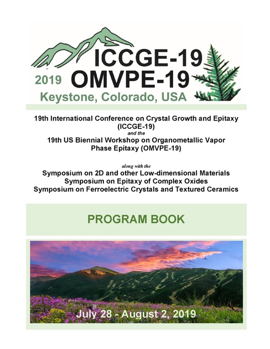 ICCGE-19/OMVPE-19