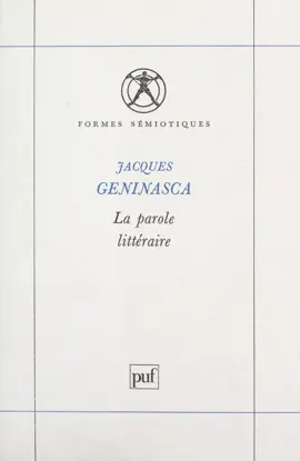 Read: La parole littéraire Book