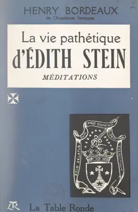 Read: La vie pathétique d'Édith Book Stein